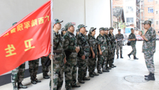 中国人民解放军广西陆军预备役步兵师高炮团到瑞康医院开展点验拉动工作