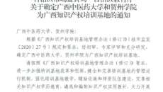【喜讯】bat365在线官网平台获批广西知识产权培训基地